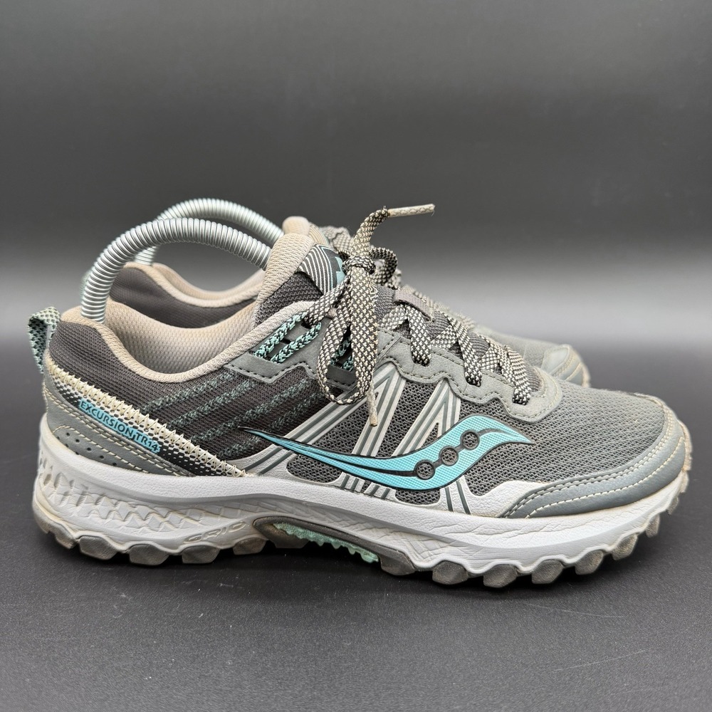 Saucony Excursion TR14 Women's Sz 8.5 Gray Trail Running Shoes Sneakers S10584-3